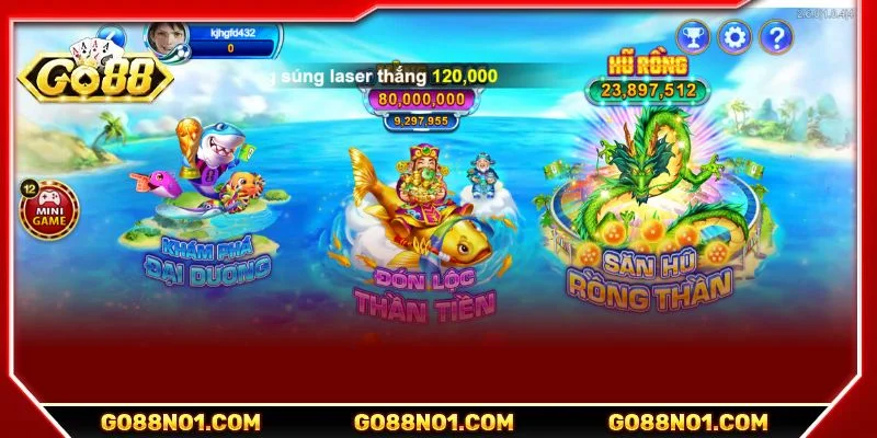 Chỉ với 3 bước đơn giản người chơi có thể tham gia bắn cá GO88