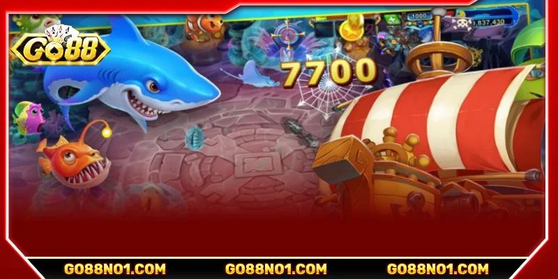 Hệ thống sinh vật biển vô cùng đa dạng tại Bắn cá Kim cương GO88